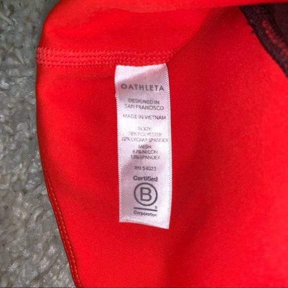 Athleta Leggings Size‎ Extra Small XS Burgundy Red Tenacity 7/8 Tight Powerlift - Picture 14 of 14